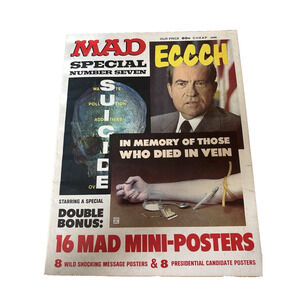 Mad Magazine Special No. 7 1972 USA Humor/Satire Posters Cover VINTAGE-Good